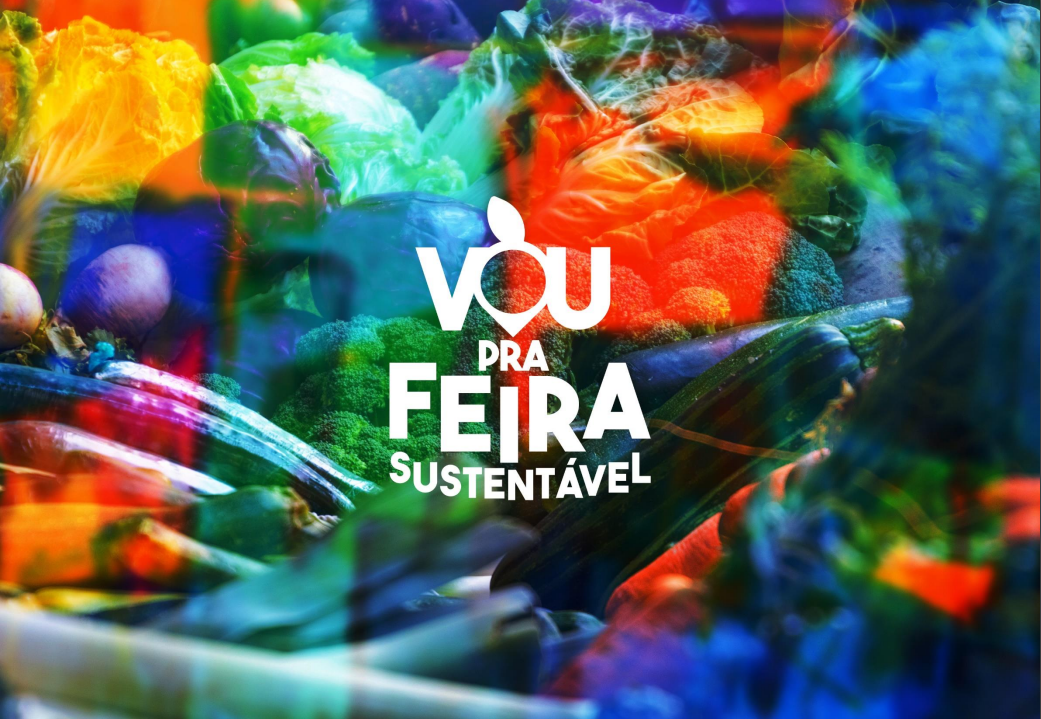 Imagem mostra logotipo do "Vem Pra Feiras Mais Sustentáveis".